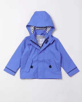 Rainkoat - Stripy Sailor Jacket Ocean Blue