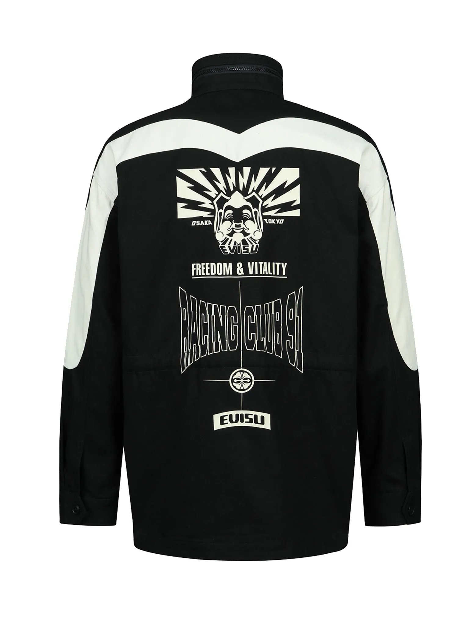 Seagull and Godhead Print Field Jacket