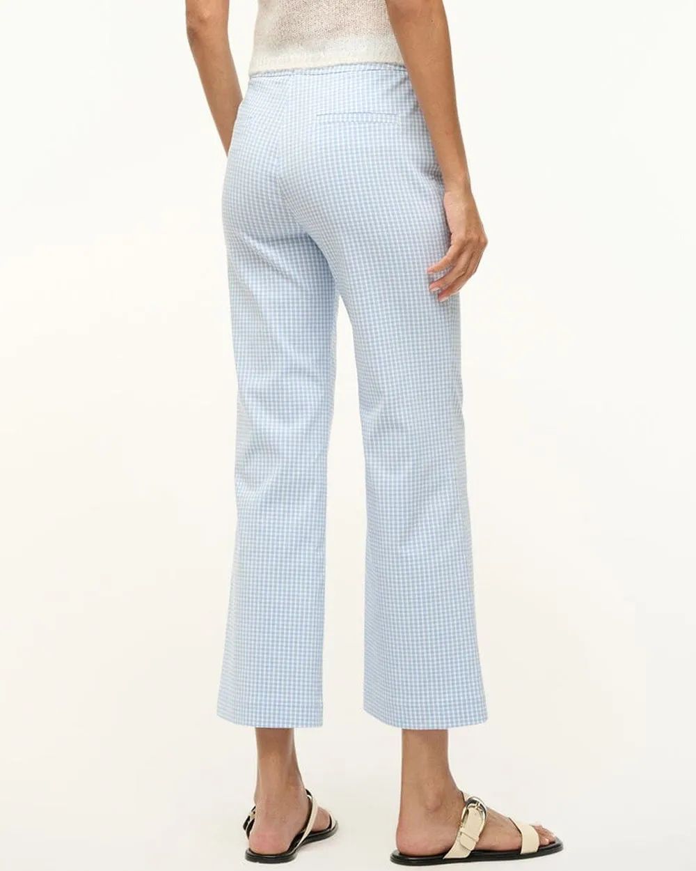 Sky Micro Check Knack Pant
