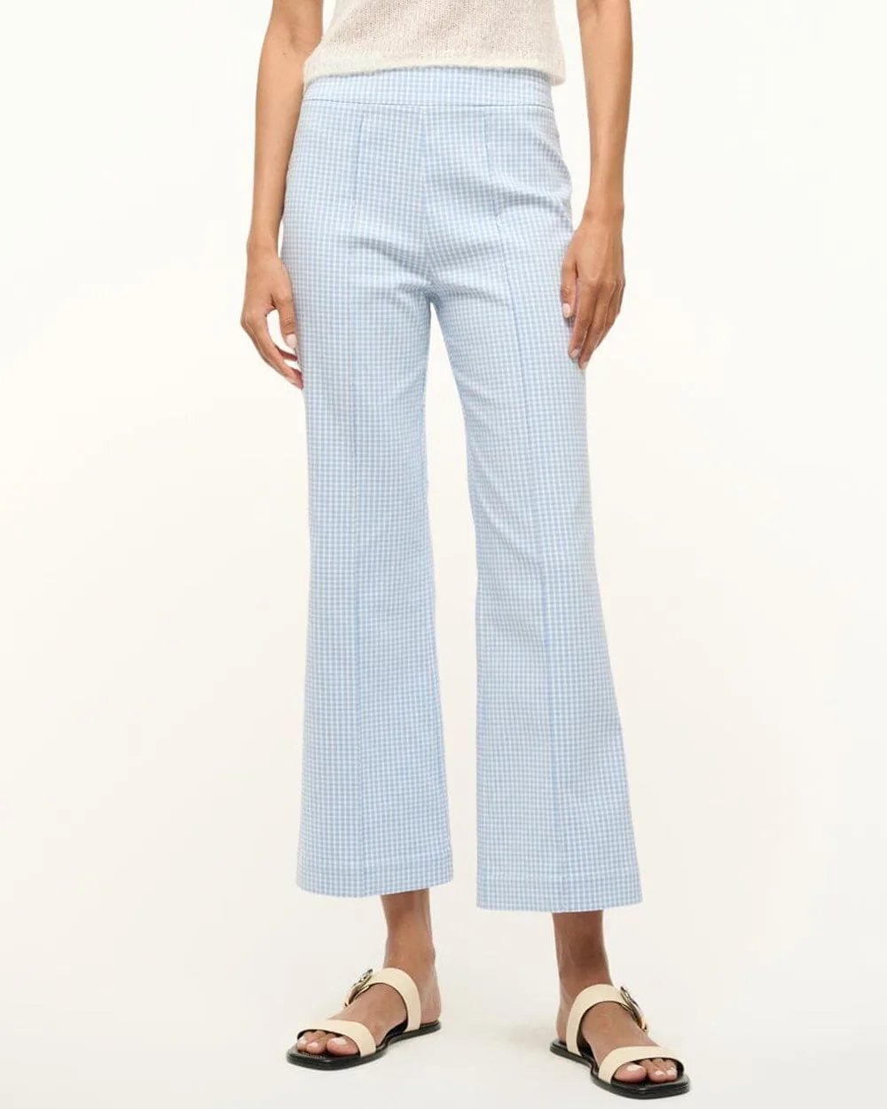Sky Micro Check Knack Pant