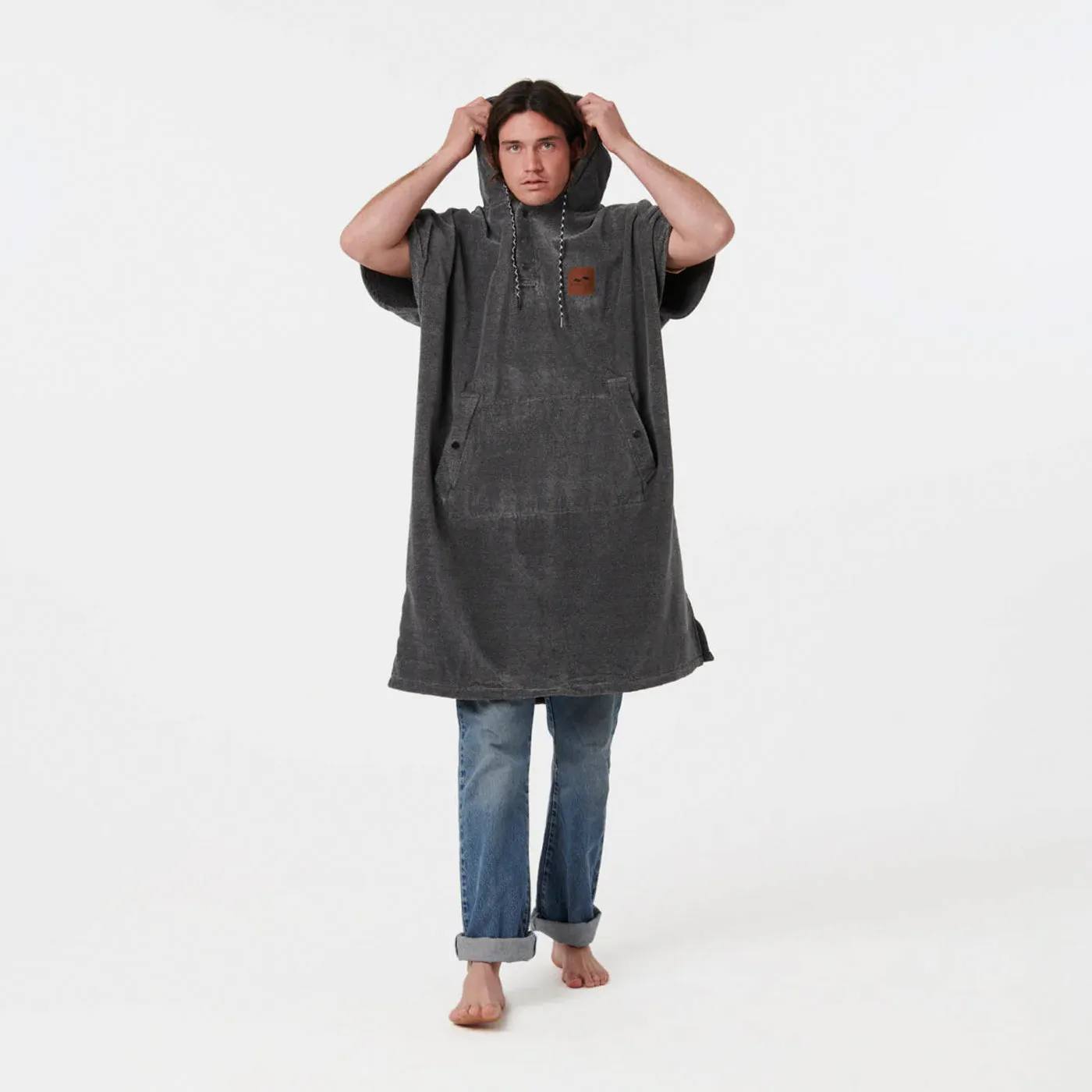 Slowtide | The Digs Changing Poncho | Heather Grey