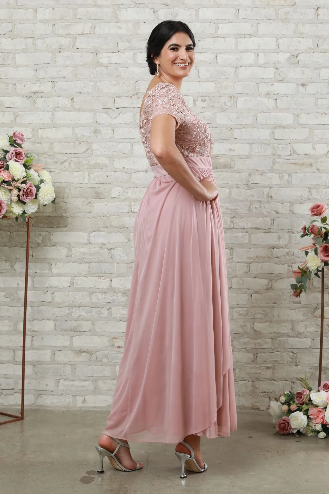Soutache Cascade Women's Evening Gown