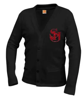 St. Isaac Boys Monogrammed Cardigan - Black