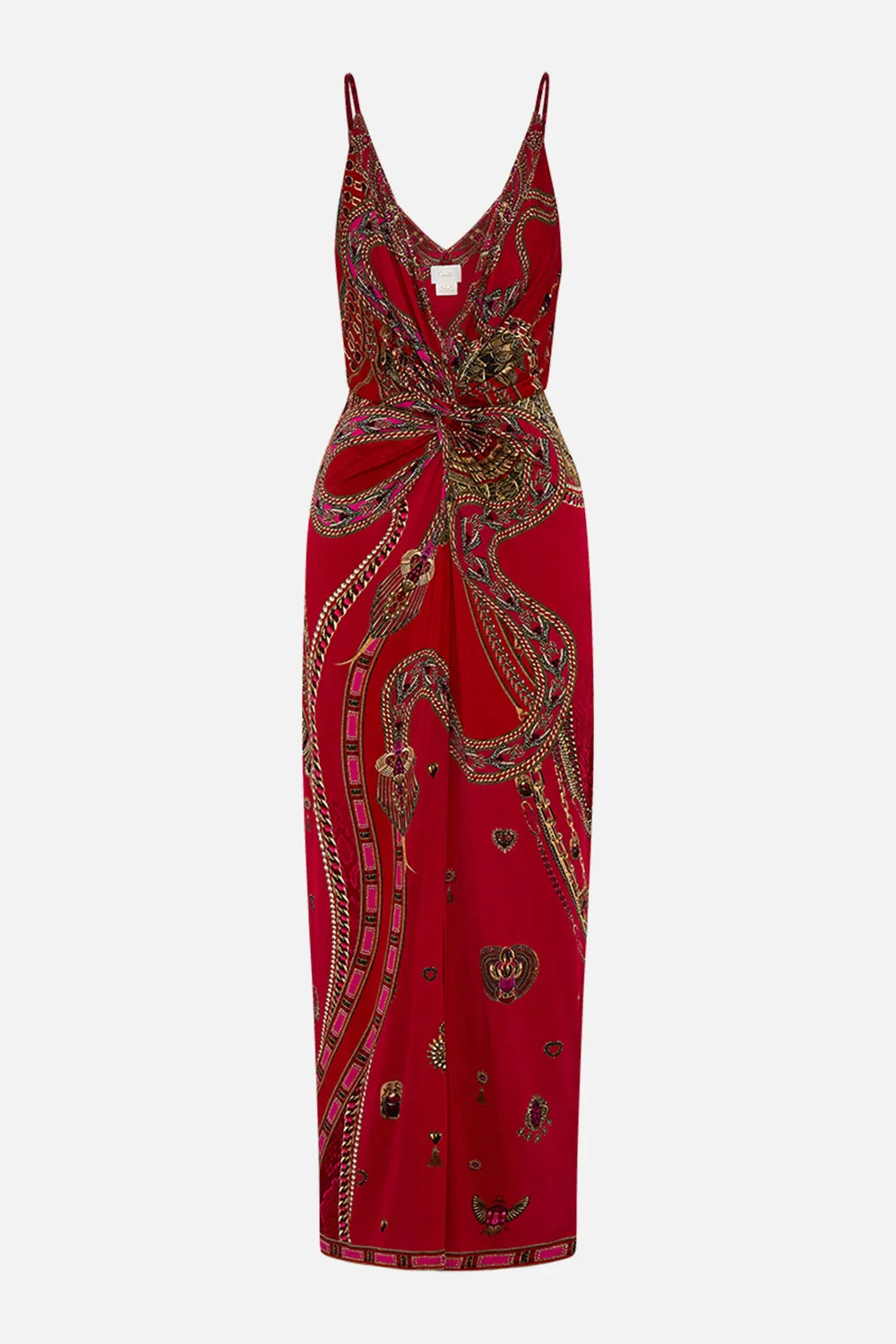 STRAPPY DRESS WITH TWIST FRONT KISSED BY A COBRA