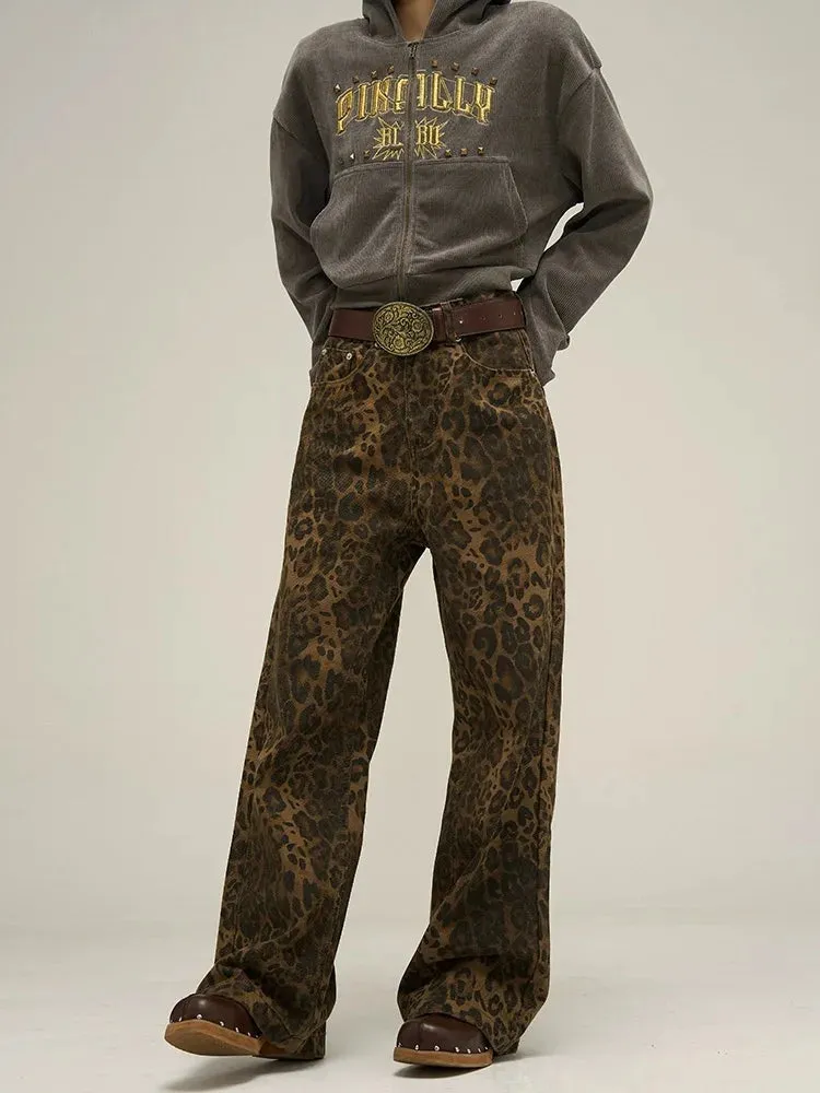 Streetwear Vintage Wide Leg Straight Denim Y2K Slouchy Pants
