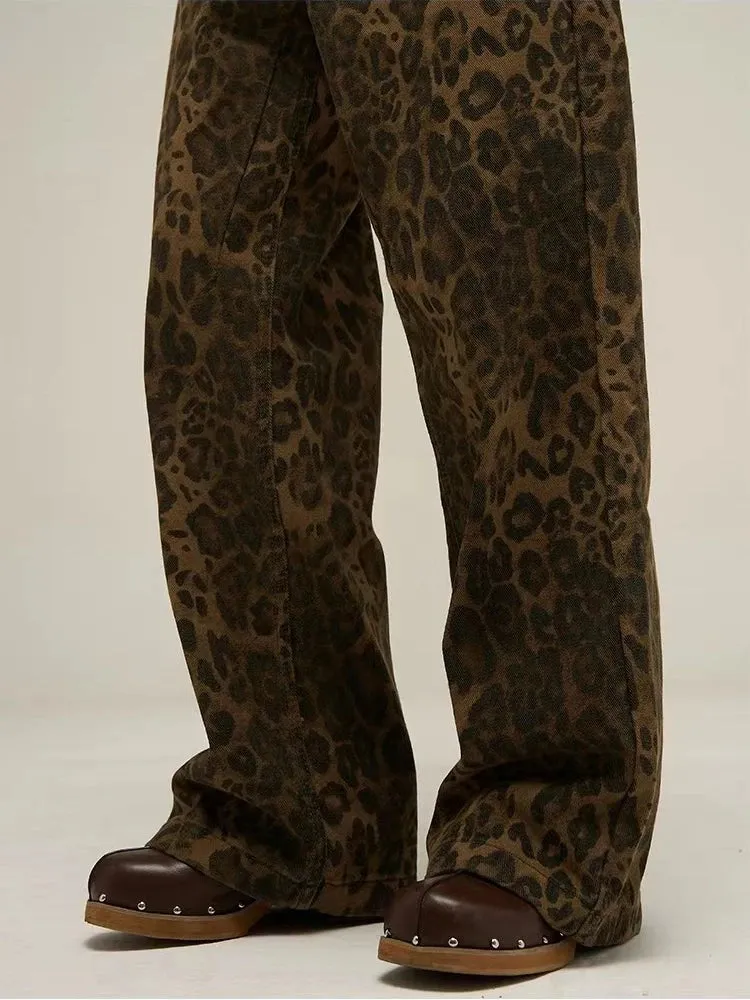 Streetwear Vintage Wide Leg Straight Denim Y2K Slouchy Pants