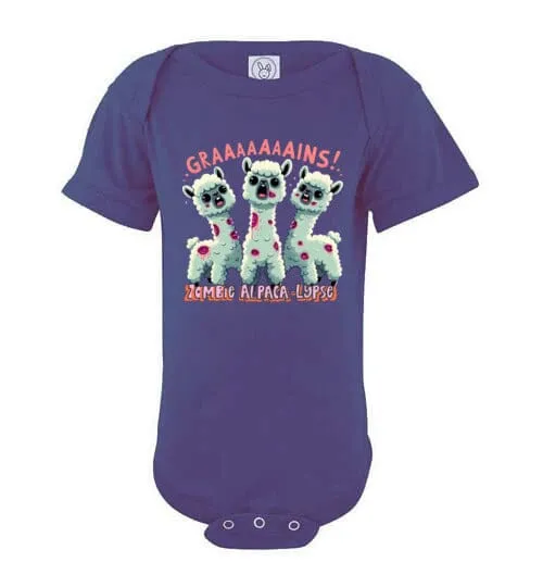 t-shirt: Halloween GRAINS Zombie Alpaca-lypse Onesie