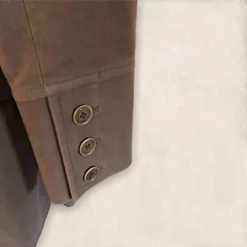 Ted Baker Brown Brushed Cotton Moleskin Belted Ladies Jacket Sz 2 UK 10 US 6 EU 38