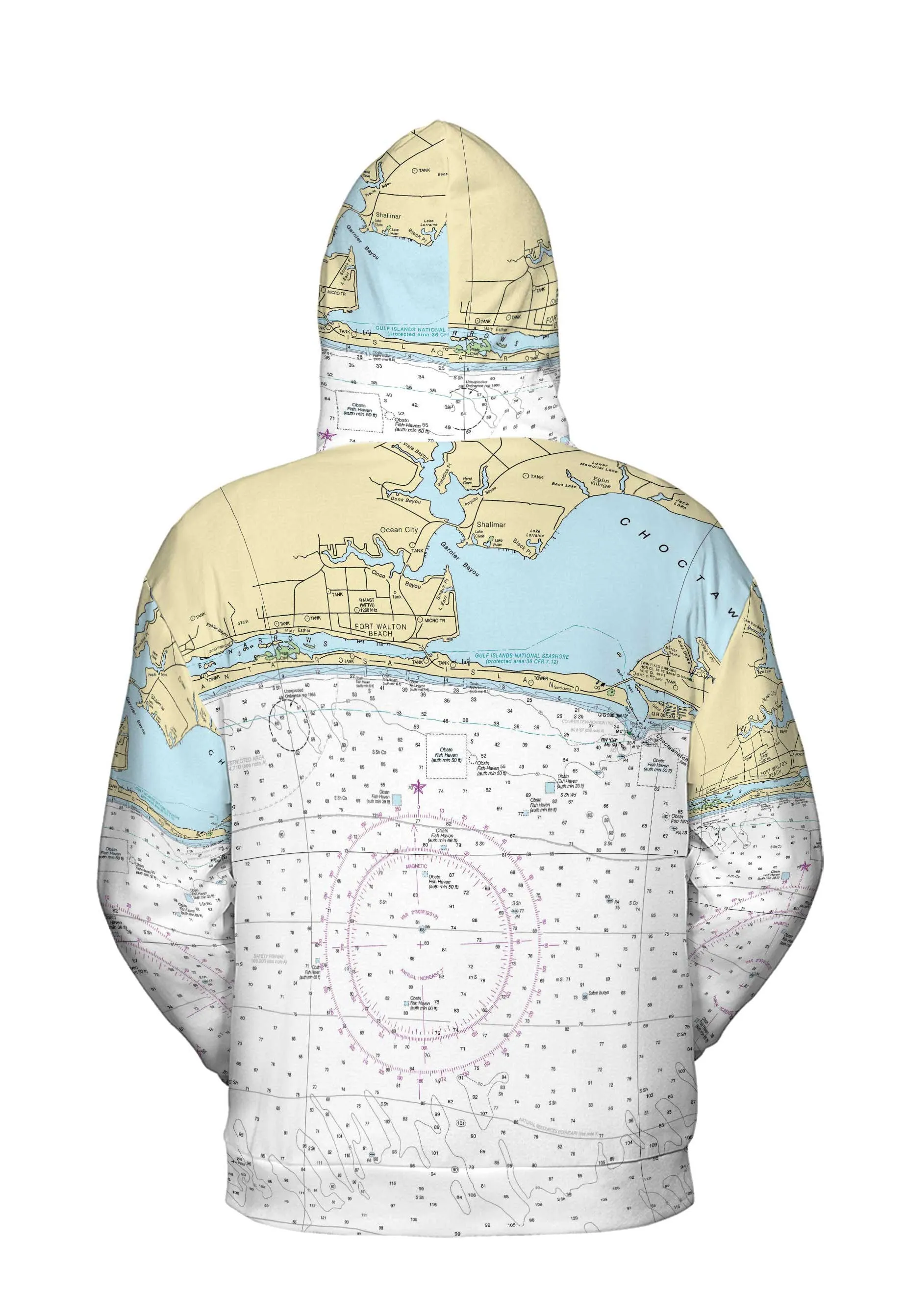 The Fort Walton Beach Lightweight Hoodie Sweatshirt