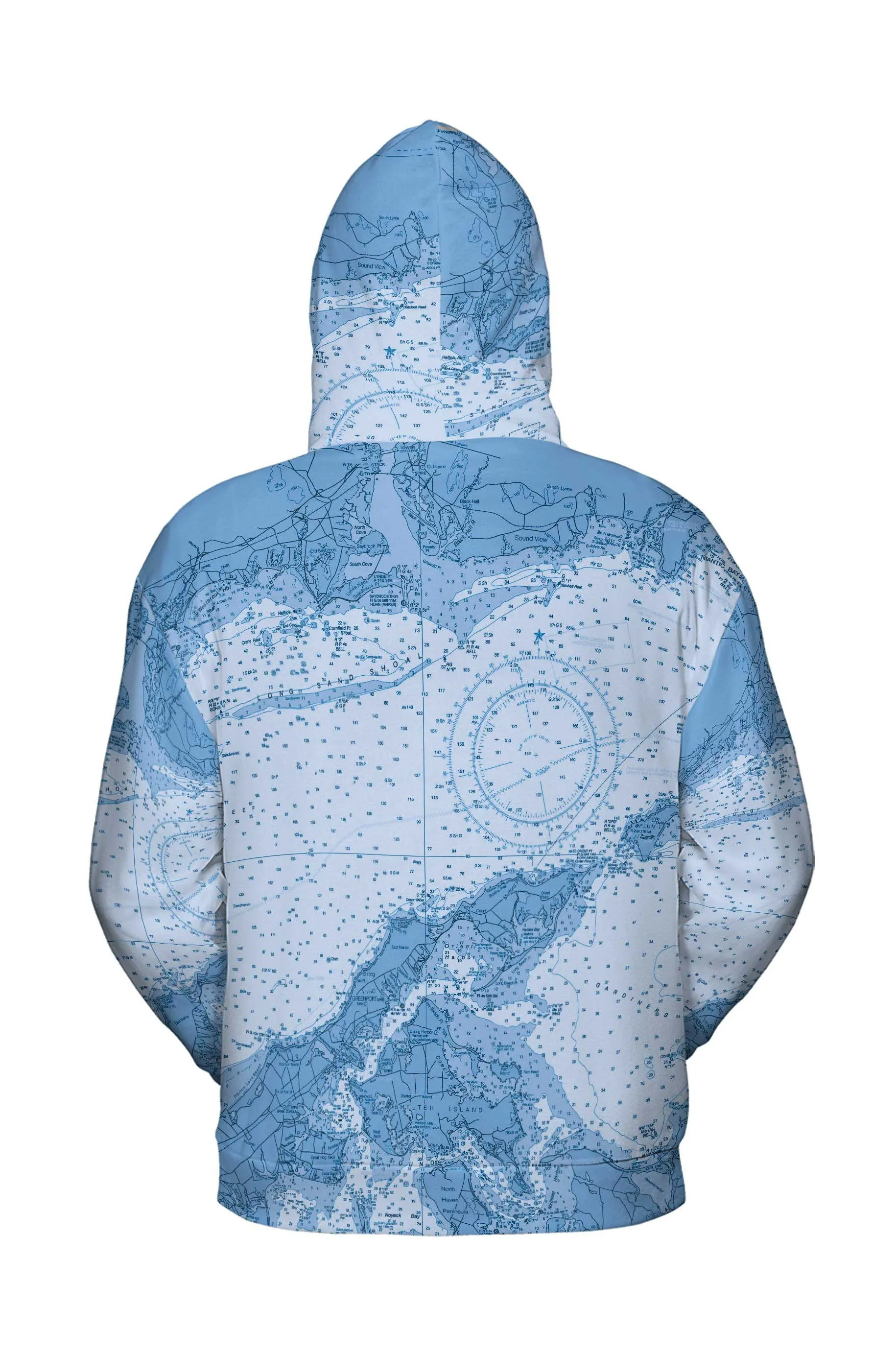 The Old Saybrook to Greenport Blues Lightweight Hoodie Sweatshirt