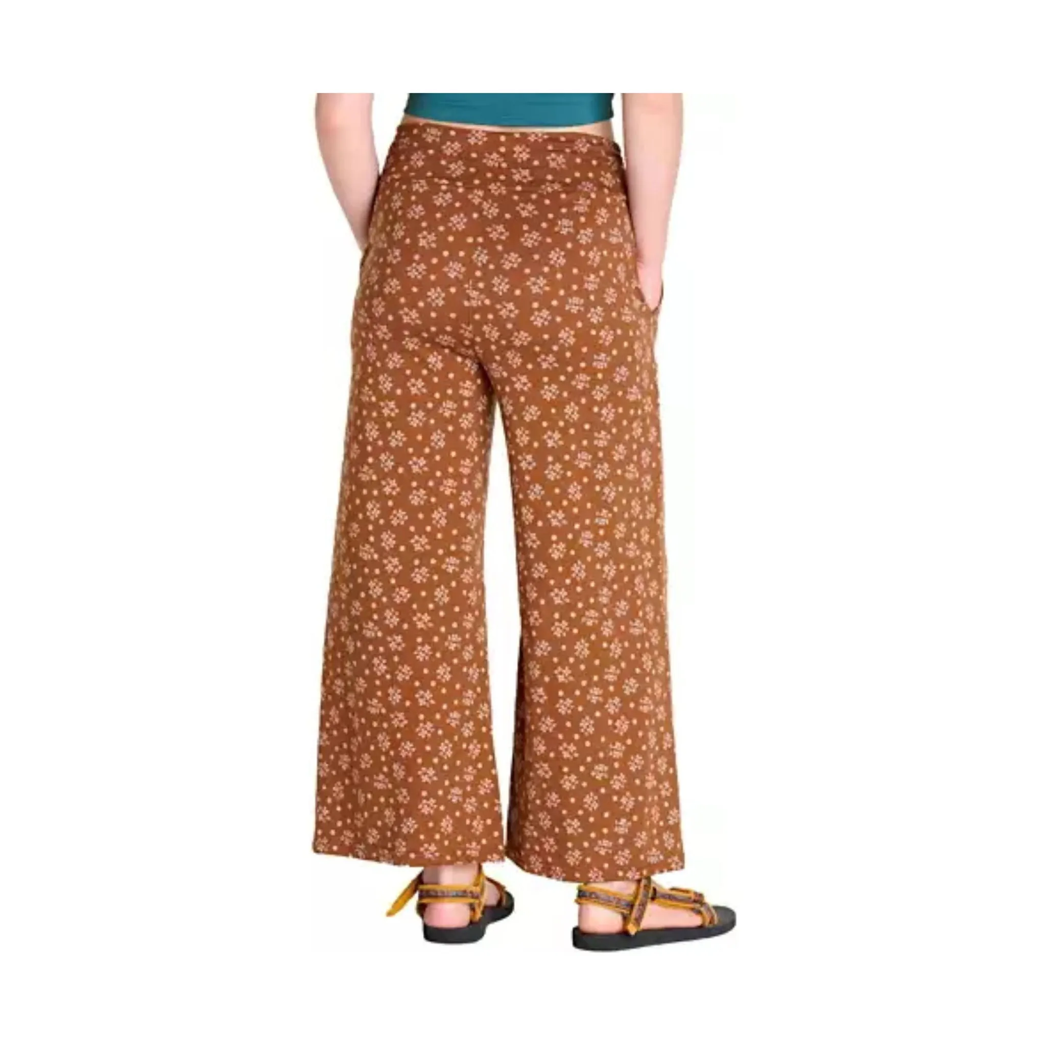 Toad & Co Women's Chaka Wide Leg Pant - Fawn Poka Dot Print - ONLINE STORE CREDIT/EXCHANGE ONLY