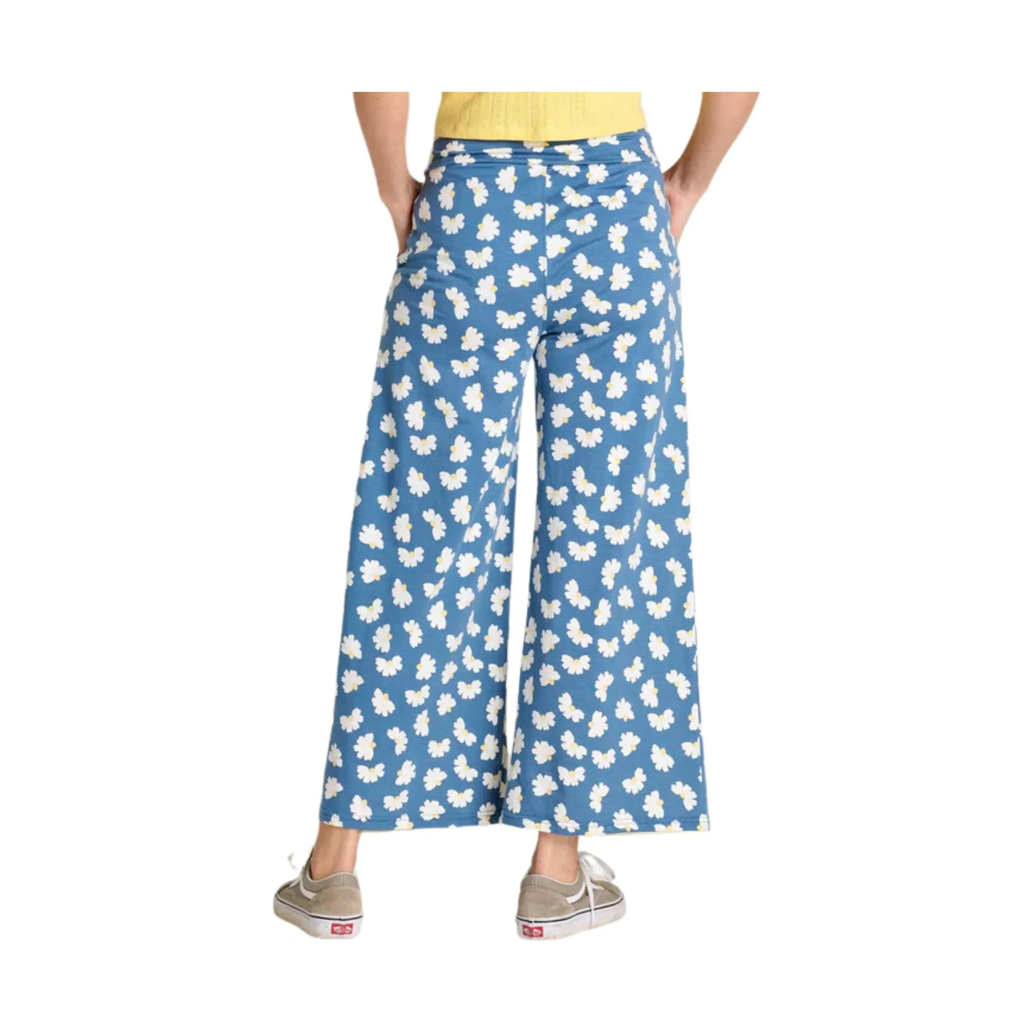 Toad & Co Women's Chaka Wide Leg Pant - Pacific Half Daisy Print - ONLINE STORE CREDIT/EXCHANGE ONLY