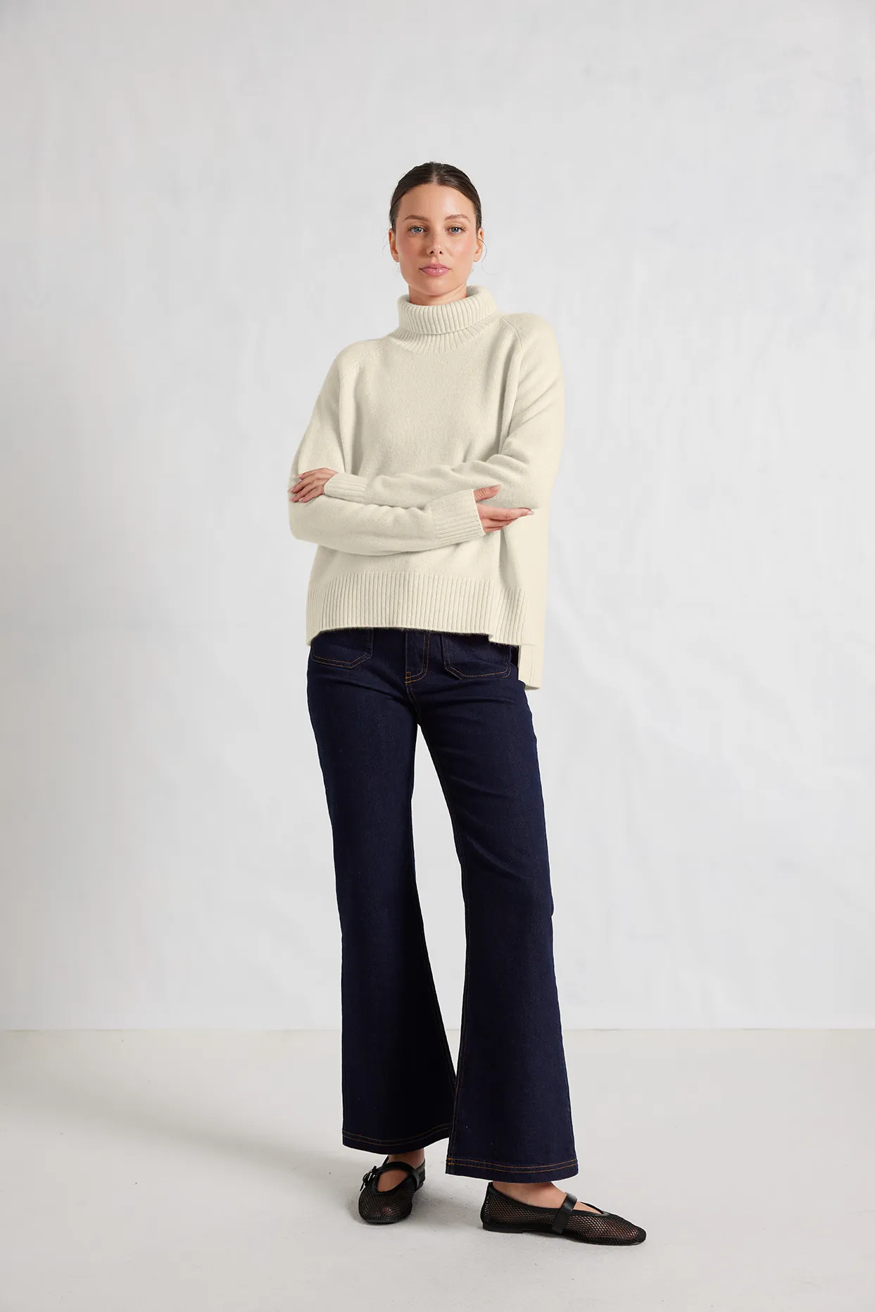 Toastie Polo in White Alyssum